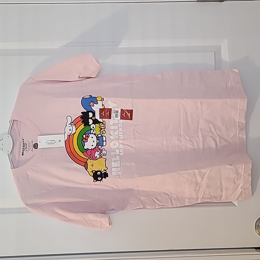 Hello Kitty and Friends T-shirt, light pink, Medium Unisex